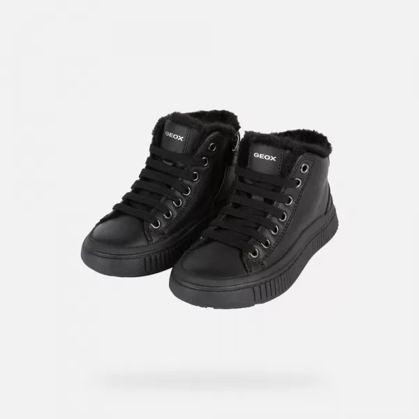  Mädchen-Sneaker GEOX LAQUINNY J46M3G00085C9999 SCHWARZ 
