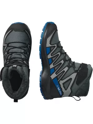 Kinderschuhe SALOMON XA PRO V8 WINTER WATERPROOF J TURBULENZ/SCHWARZ/DUNKELBLAU