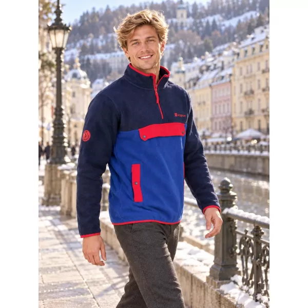  Fleece-Sweatshirt für Herren ALTISPORT GARM BLAU 