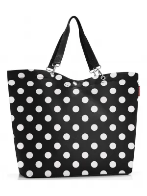 Handtasche REISENTHEL SHOPPER XL PUNKTE WEIß