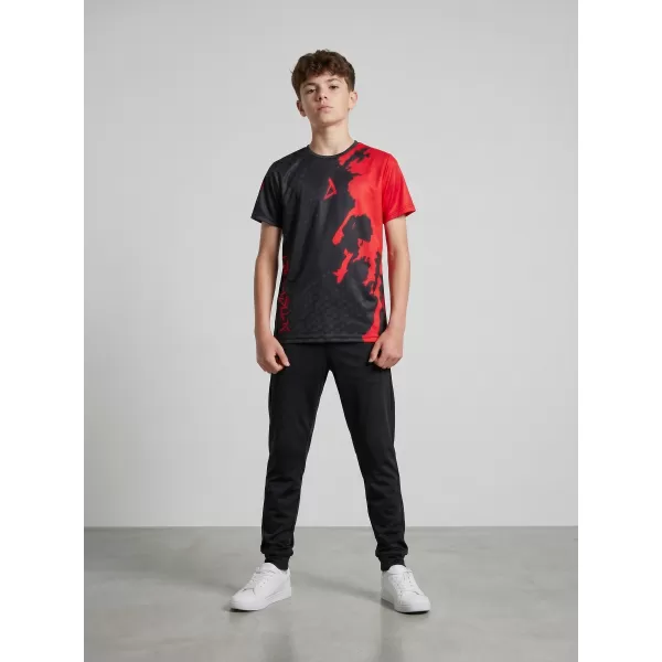  Funktionaler t -Shirt -Prämie von Kindern ALTISPORT VOJ/ALM112TR01 SCHWARZ 