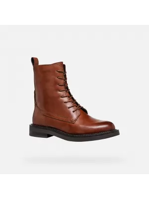 Damen-Stiefeletten GEOX G004555 HELLBRAUN
