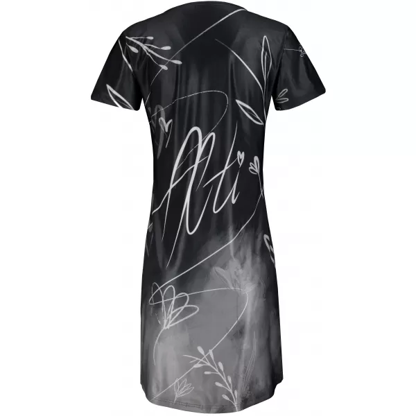  Erweitertes Premium-T-Shirt für Damen ALTISPORT VOJ/ALW083SAT02 SCHWARZ UND WEIß 