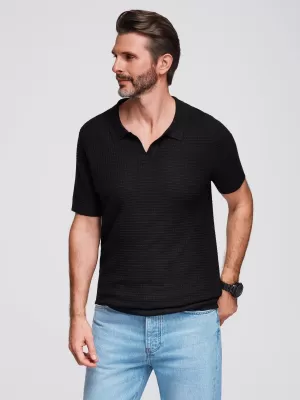 Herren t -Shirt OMBRE OM-POSS-0157 SCHWARZ