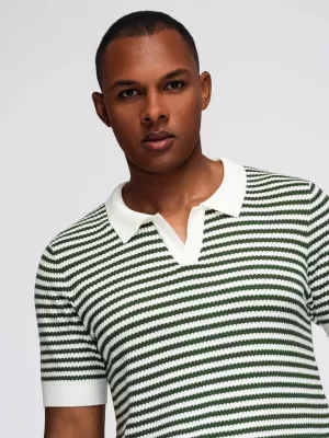 Herren t -Shirt OMBRE OM-POSS-0161 WEIß UND OLIV