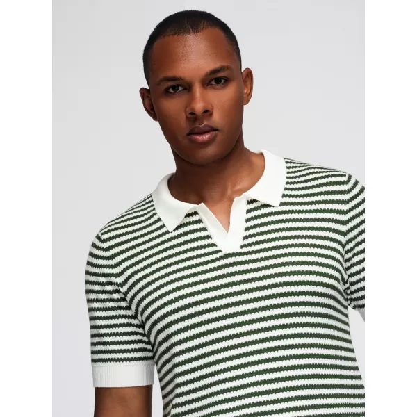  Herren t -Shirt OMBRE OM-POSS-0161 WEIß UND OLIV 