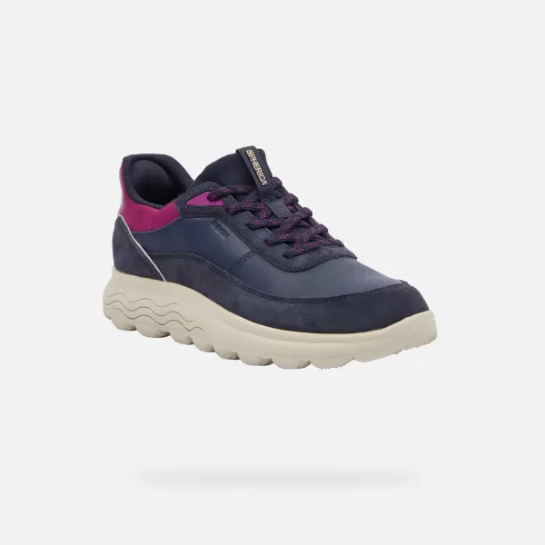  Damen-Sneaker GEOX SPHERICA PLUS FAST IN G009589 DUNKELBLAU 