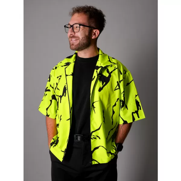  Premium-Herrenhemd ALTISPORT VOJ/ALM052KOS01 NEONGRÜN 