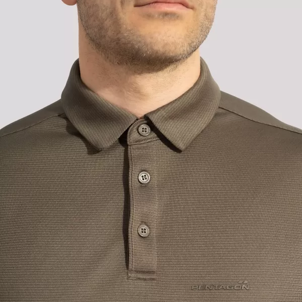  Herren-T-Shirt mit Kragen PENTAGON VANQUISH POLO SHIRT K09048 SCHWARZ 
