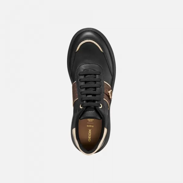  Damen-Sneaker GEOX SPHERICA ECUB-3 G009711 SCHWARZ 