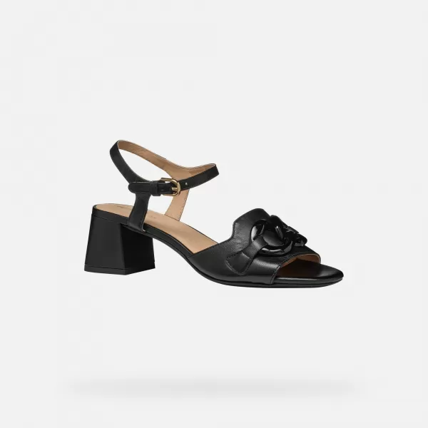  Damensandalen GEOX NEW ERAKLIA 50 T SCHWARZ 