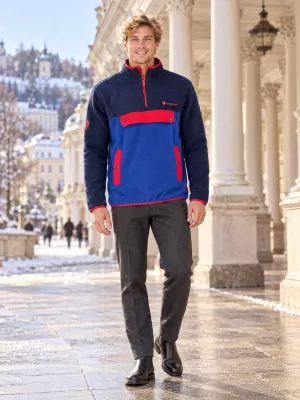 Fleece-Sweatshirt für Herren ALTISPORT GARM BLAU