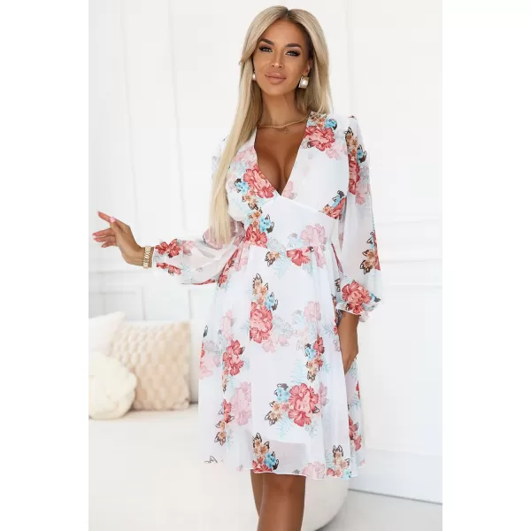  Kleid NUMOCO 388-3 FARBIGE BLUMEN 