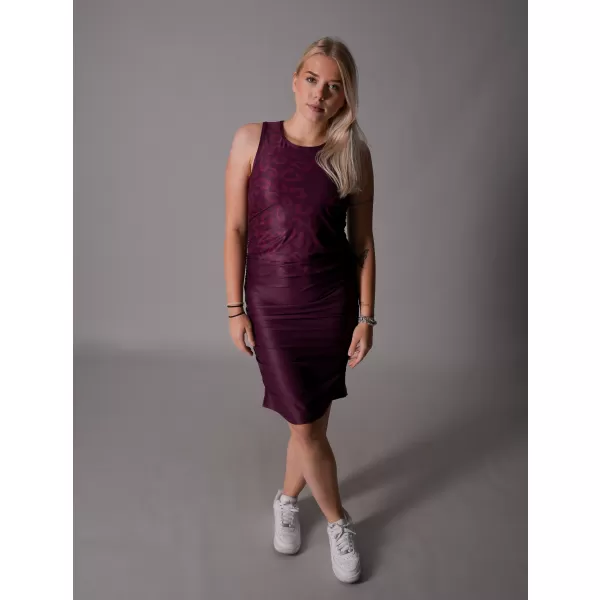  Premium-Kleid für Damen ALTISPORT VOJ/ALW047SAT03 WEINROT 