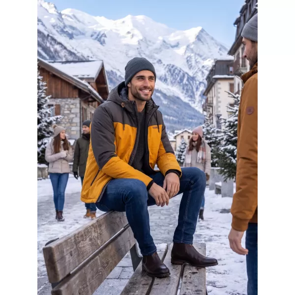  Herren-Winterjacke ALTISPORT GOLDWIN SENF 