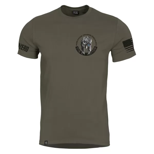  T-Shirt PENTAGON AGERON VIS ET HONOR K09012 BRAUNGRAU 