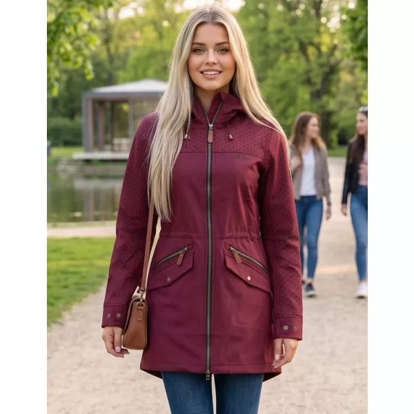  Frauen -Softshelljacke für Frauen ALTISPORT GEMEE BURGUND 