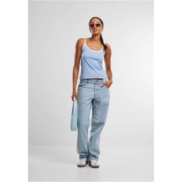  Damen-Tanktop URBAN CLASSICS TB7485A PUDERBLAU/WEIß/ROSÉ/WEIß 