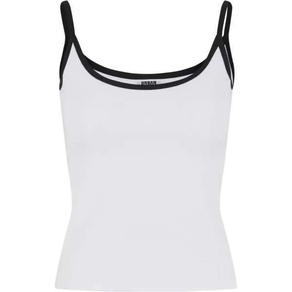  Damen-Tanktop URBAN CLASSICS TB7485A WEIß/SCHWARZ/WEIß/SCHWARZ 