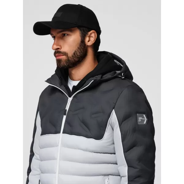  Jacke OMBRE OM-JALP-0206 GRAPHIT UND WEIß 
