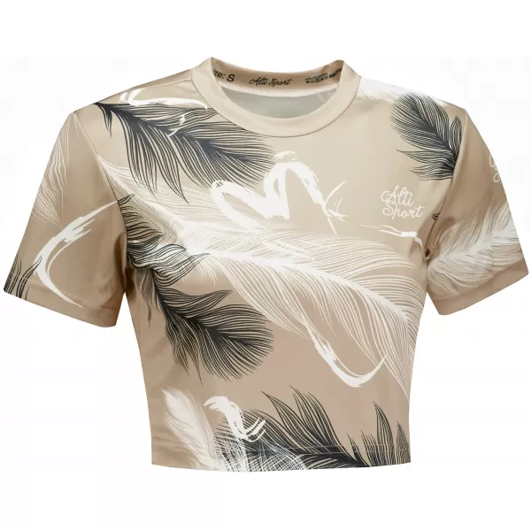  Premium-Crop-Top für Damen ALTISPORT VOJ/ALW001TR07 BRAUN 