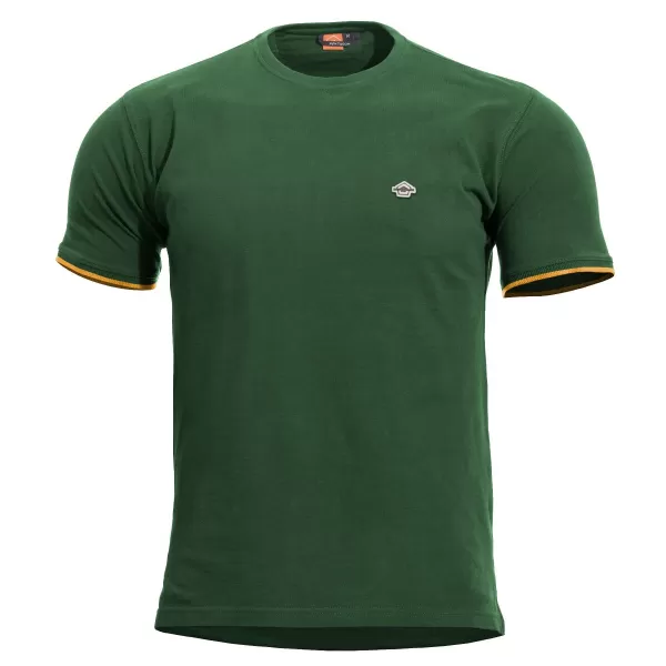  T-Shirt PENTAGON LEVANTES CREWNECK STRIPES K09026 SPRINGBOCK GRÜN 