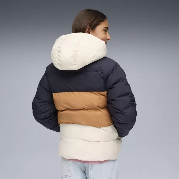  Kinderjacke PUMA SYNTHETIC HOODED PUFFER JACKET 68840416 NEUE MARINE 