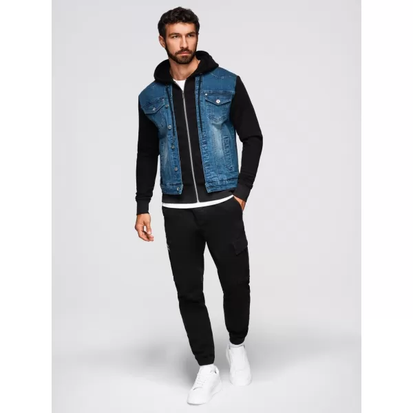  Jacke OMBRE OM-JADJ-0220 BLAU UND SCHWARZ 