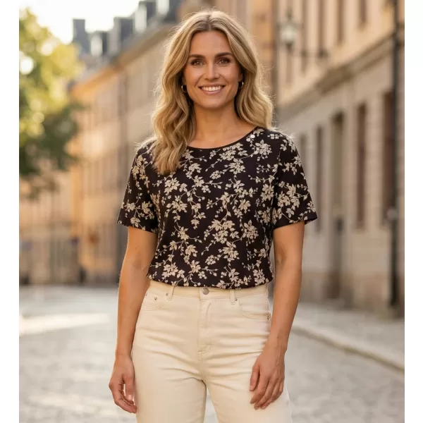  Damen-T-Shirt ALTISPORT GYLDA SCHWARZ 