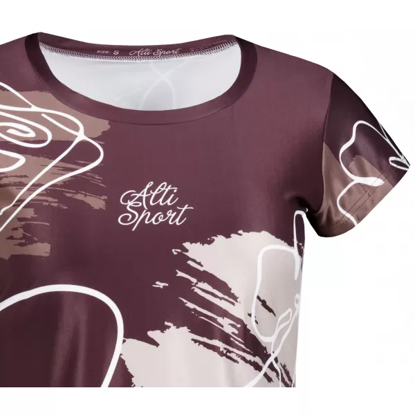  Damen Freizeitshirt Premium ALTISPORT VOJ/ALW120TR06 BRAUN 
