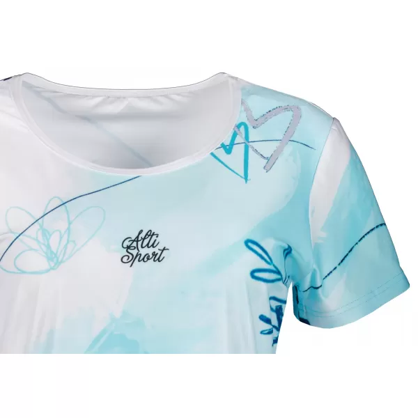  Erweitertes Premium-T-Shirt für Damen ALTISPORT VOJ/ALW083SAT02 WEIß BLAU 