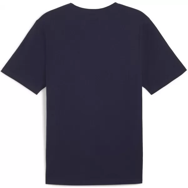  Herren -Trikot PUMA TEAMRISE LOGO JERSEY COTTON 658705_06 PUMA NAVY/PUMA WHITE 