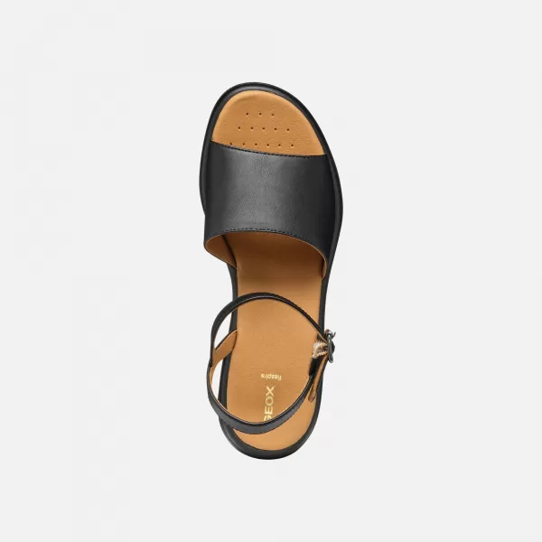  Damensandalen GEOX MELICONIA SCHWARZ 
