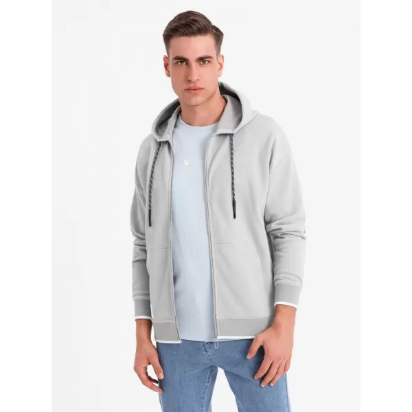  Herren -Sweatshirt OMBRE BLACK OM-SSZP-0210 GRAU 