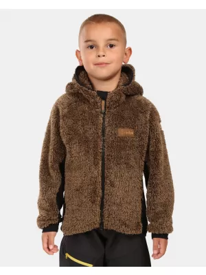 Fleece-Sweatshirt für Jungen KILPI NORKA-JB ZJ0201KI BRAUN