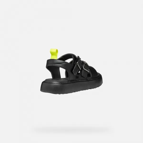  Sandalen für Mädchen GEOX KODETTE J55DBG000BCC9999 SCHWARZ 
