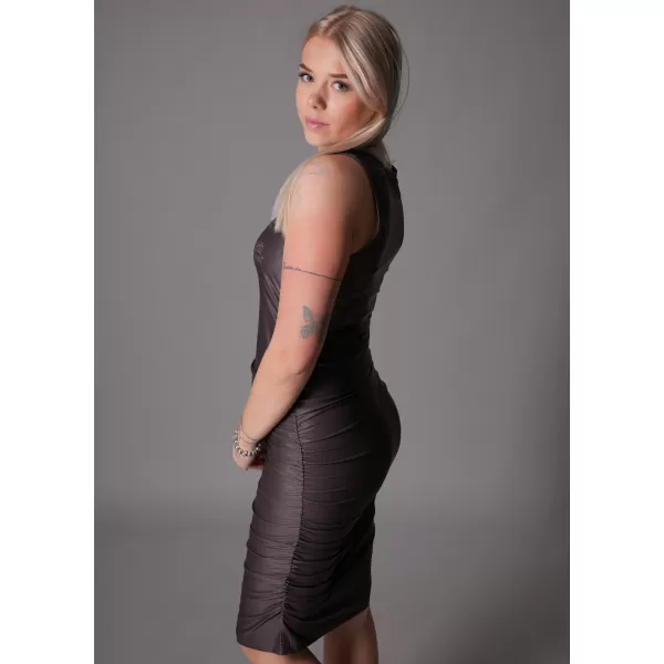 Premium-Kleid für Damen ALTISPORT VOJ/ALW047SAT03 DUNKELBRAUN 