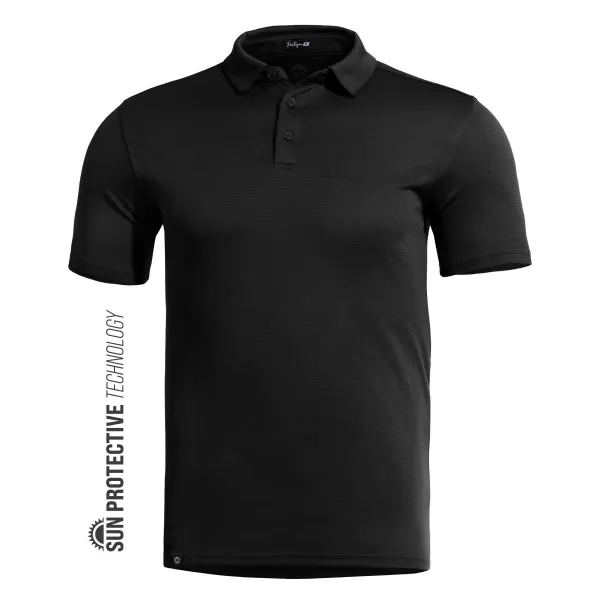  Herren-T-Shirt mit Kragen PENTAGON VANQUISH POLO SHIRT K09048 SCHWARZ 