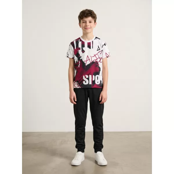  Funktionaler t -Shirt -Prämie von Kindern ALTISPORT VOJ/ALK076TR01 WEIß/WEIN 