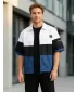 Premium-Herrenhemd ALTISPORT VOJ/ALM051KOS01 WEIß BLAU