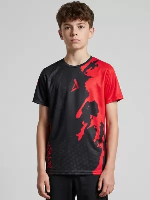 Funktionaler t -Shirt -Prämie von Kindern ALTISPORT VOJ/ALM112TR01 SCHWARZ
