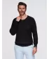 Herrenpullover OMBRE OM-SWSW-0182 SCHWARZ