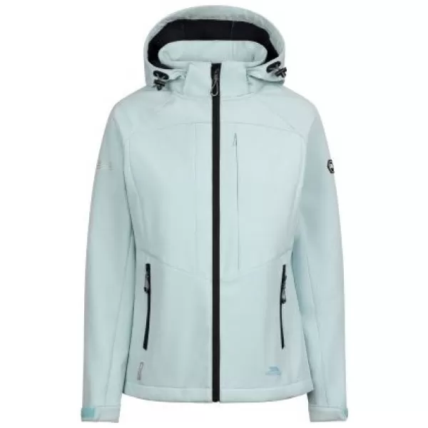  Softshelljacke für Damen TRESPASS FRYATT MEERESSCHAUMMERGEL 