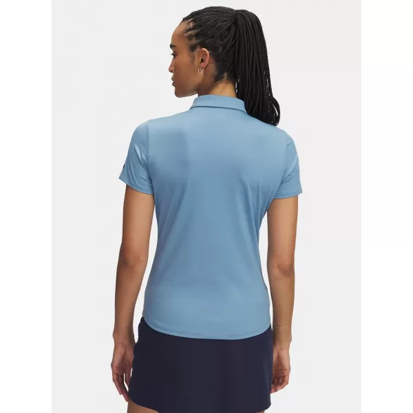  Damen-T-Shirt UNDER ARMOUR UA PLAYOFF SS POLO 1383612-418 BLAU 
