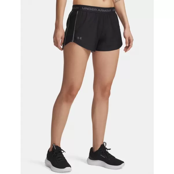  Damen-Shorts UNDER ARMOUR TECH PLAY UP SHORTS 1389882-001 SCHWARZ 