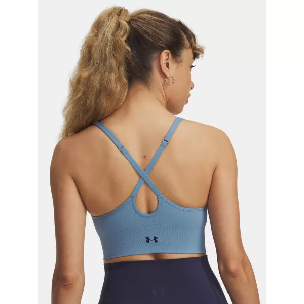  Damen-BH UNDER ARMOUR VANISH SEAMLESS LOW BRA 1384417-418 BLAU 