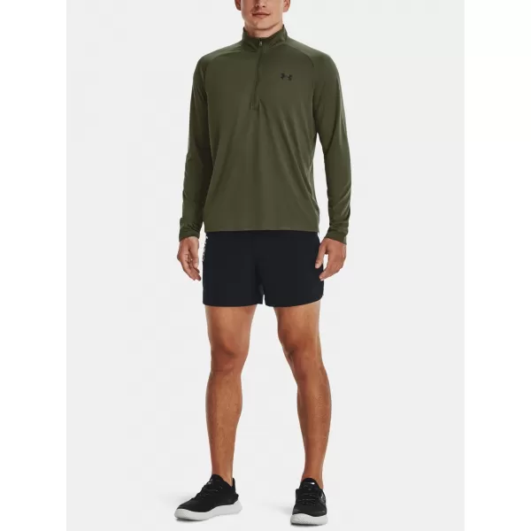  Herren-T-Shirt UNDER ARMOUR UA TECH 2.0 1/2 ZIP 1328495-392 GRÜN 