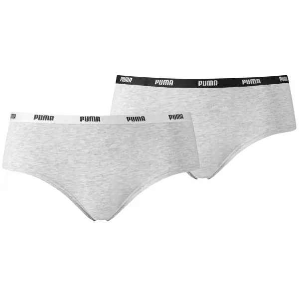  Höschen PUMA WOMEN HIPSTER 2P PACK 90785205 GRAU/GRAU 