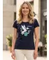 Frauen t -Shirt mit kurzen Ärmeln ALTISPORT ALW192122 MEERESBLAU
