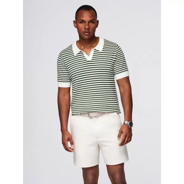  Herren t -Shirt OMBRE OM-POSS-0161 WEIß UND OLIV 